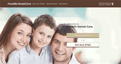 Desktop Screenshot of franklindentalcare.com