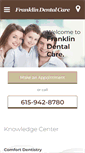 Mobile Screenshot of franklindentalcare.com